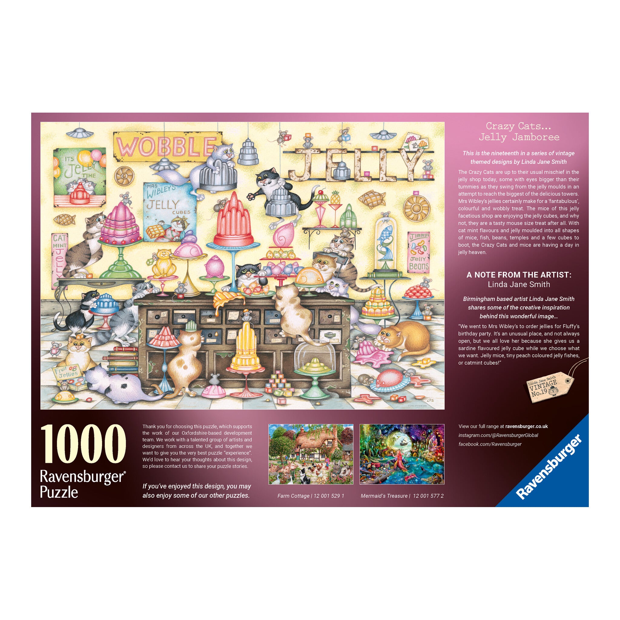 Ravensburger Crazy Cats: Jelly Jamboree 1000-Piece Jigsaw Puzzle