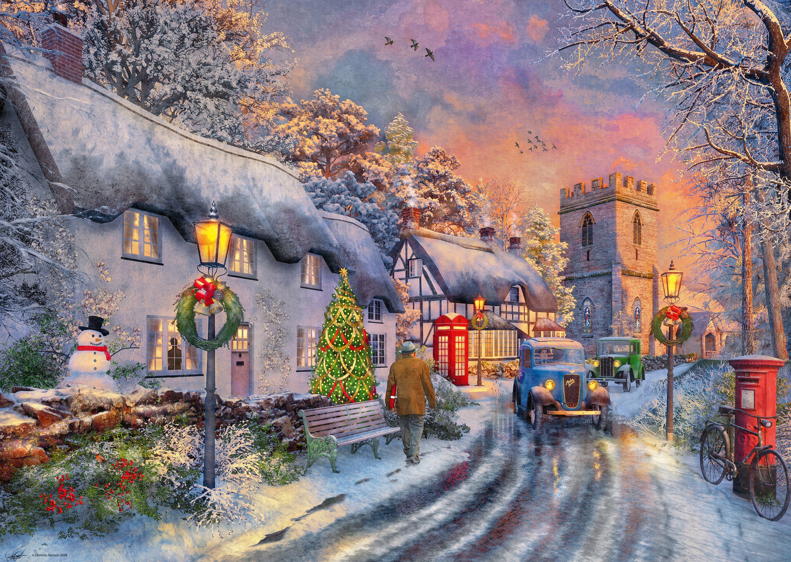 Ravensburger Coming Home for Christmas 500-Piece Large Format Jigsaw Puzzle