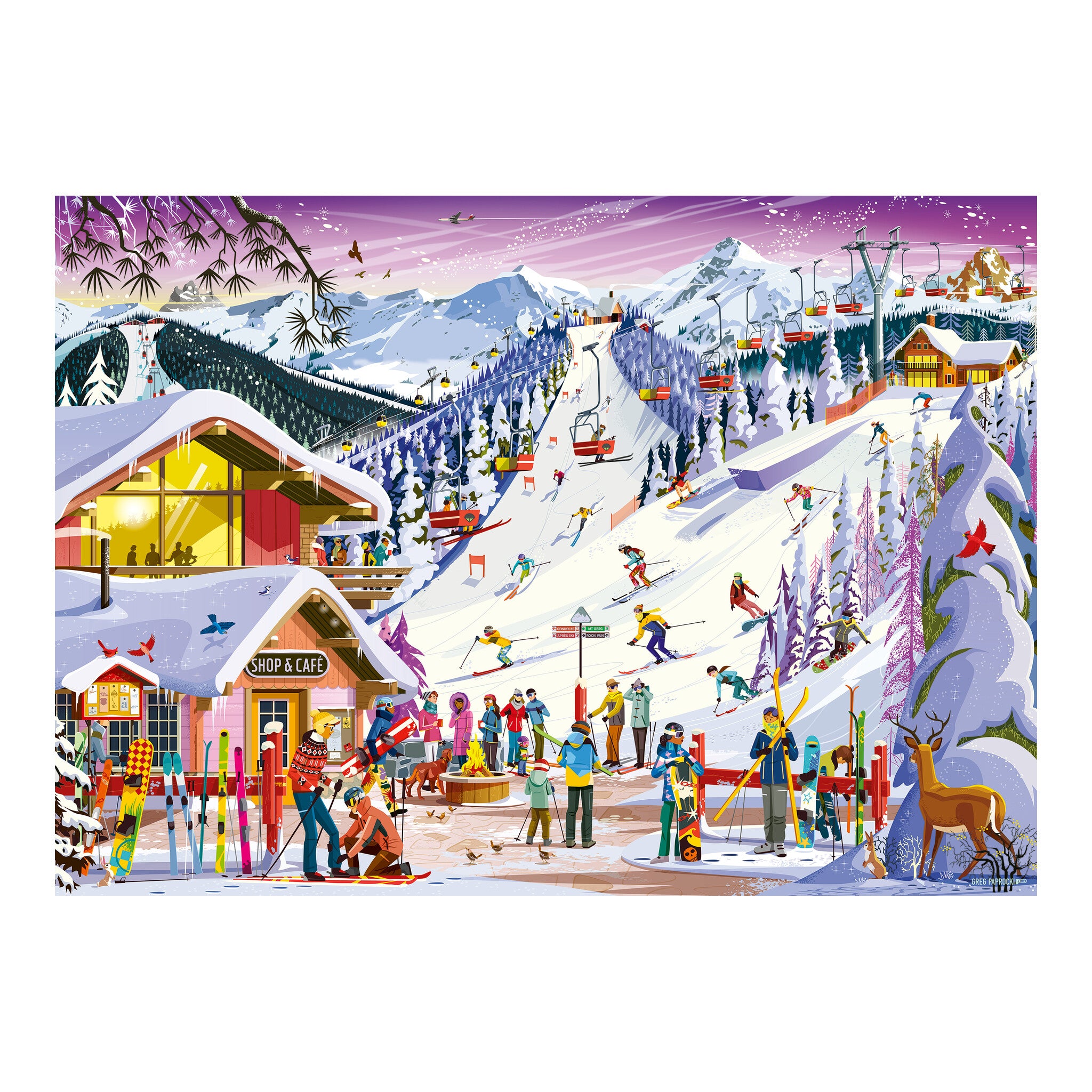 Ravensburger Slopeside Spirit 1000 Piece Jigsaw Puzzle