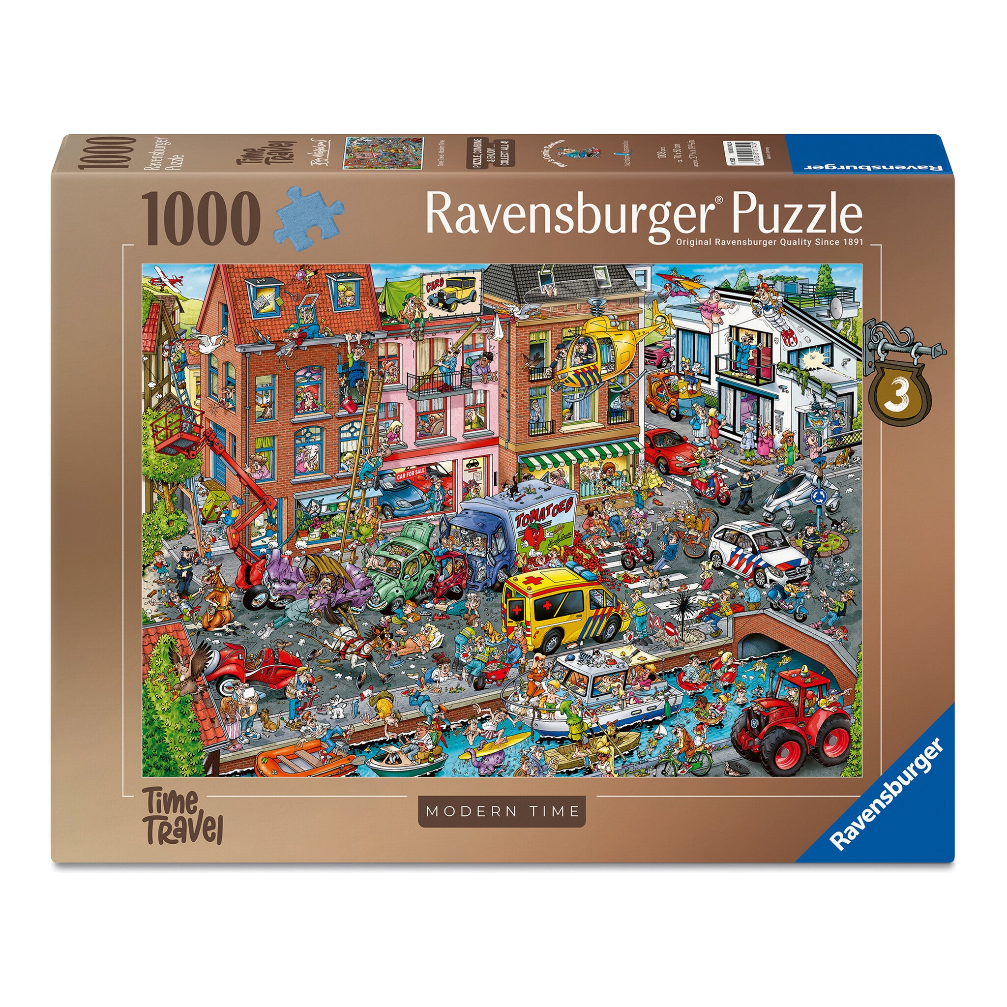 Ravensburger Ray's Comic Series Time Travel No. 3 Modern Times 1000 Piece Jigsaw Puzzle
