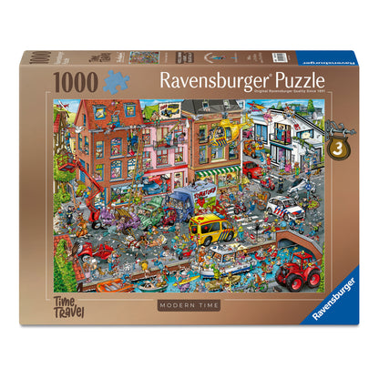Ravensburger Ray's Comic Series Time Travel No. 3 Modern Times 1000 Piece Jigsaw Puzzle