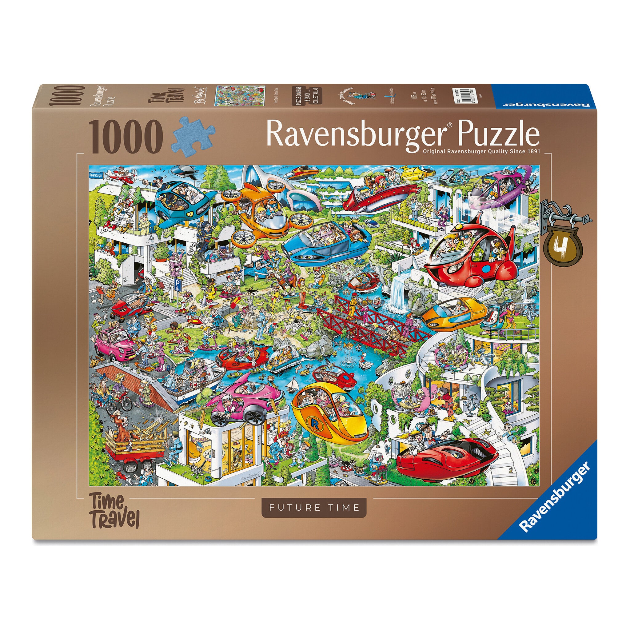Ravensburger Ray's Comic Series Time Travel No. 4: In the Future 1000 Piece Jigsaw Puzzle