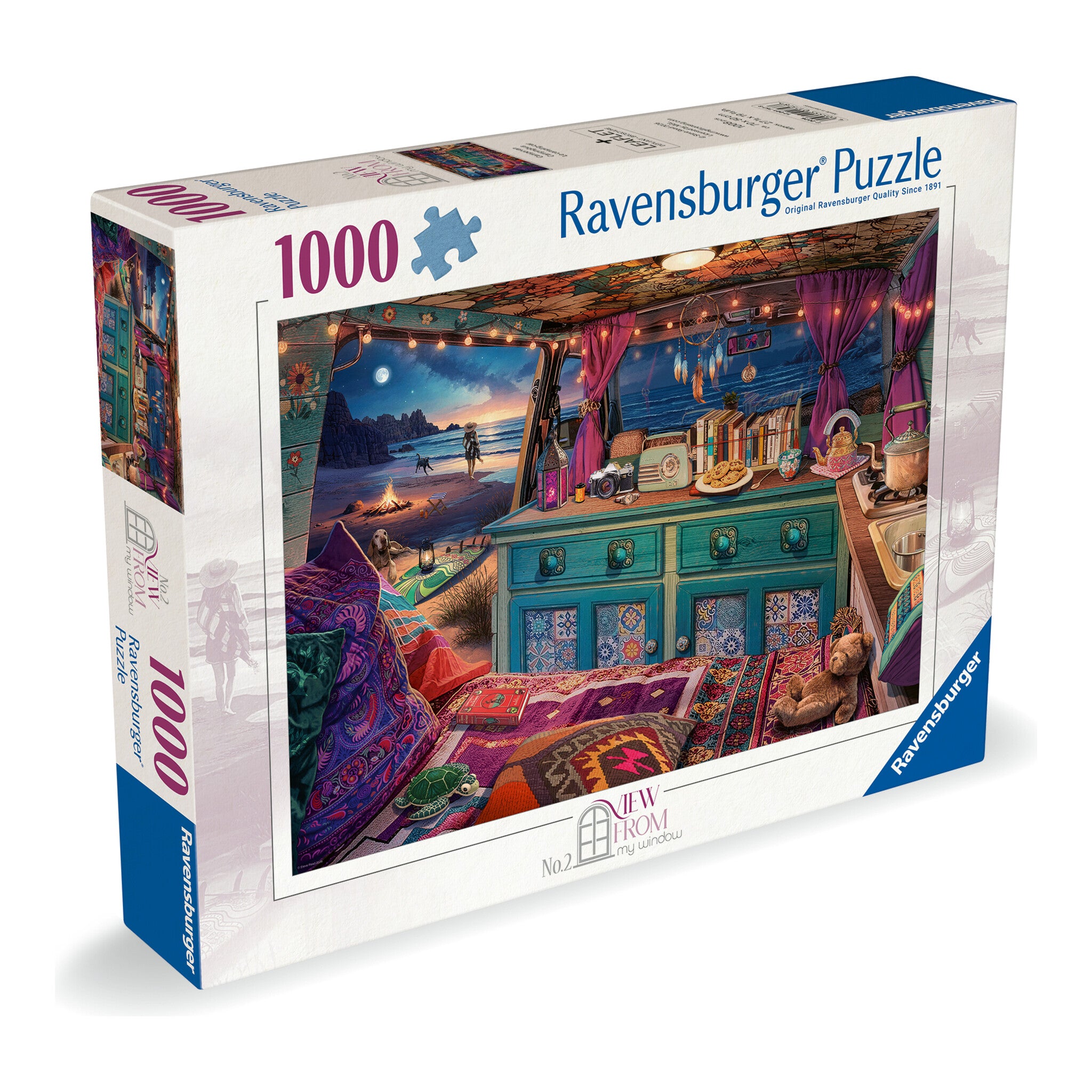Ravensburger View from My Window No. 2 Camper Van 1000 Piece Jigsaw Puzzle