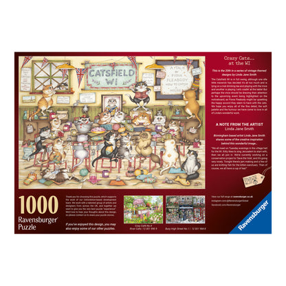 Ravensburger Crazy Cats: At the WI 1000 Piece Jigsaw Puzzle