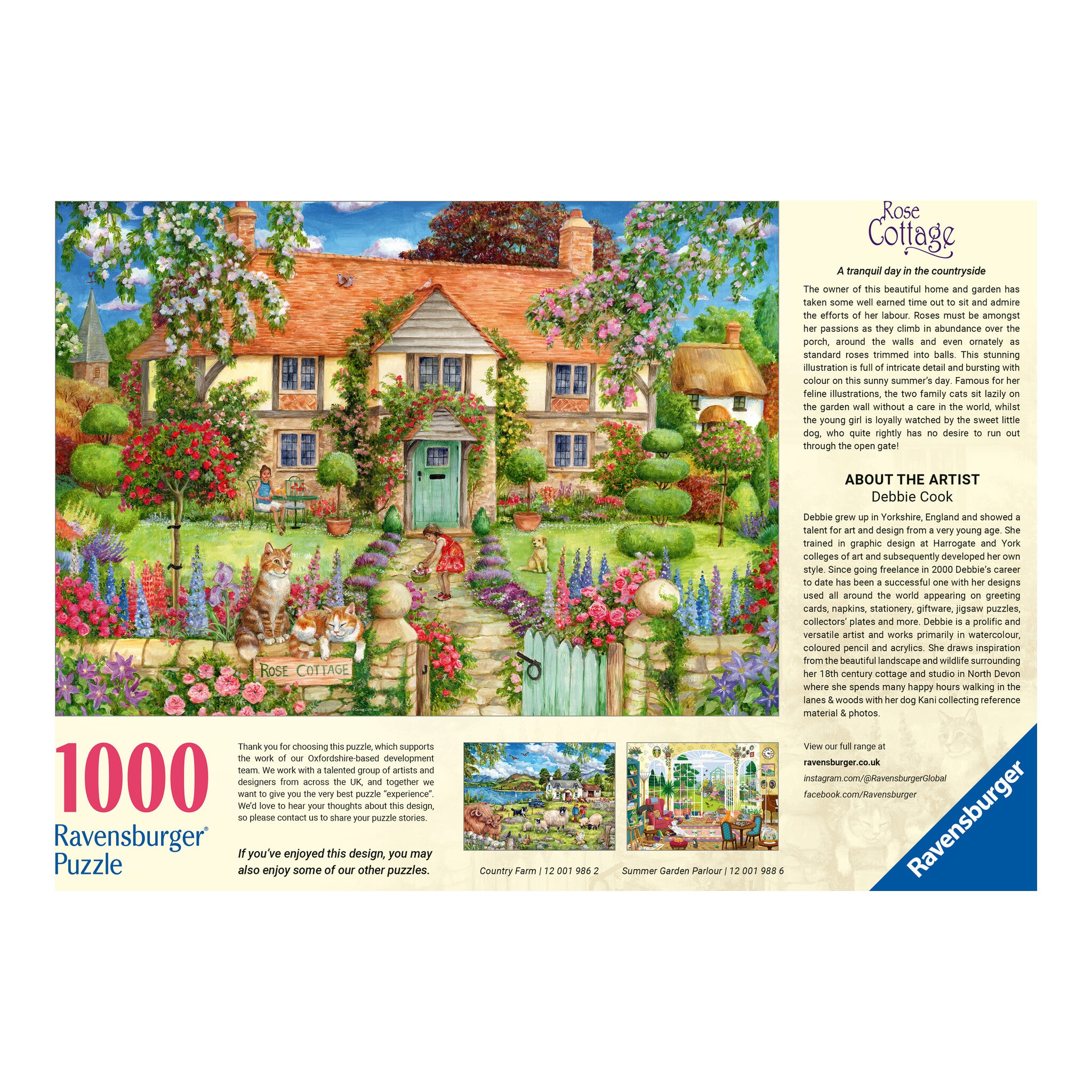 Ravensburger Rose Cottage 1000 Piece Jigsaw Puzzle