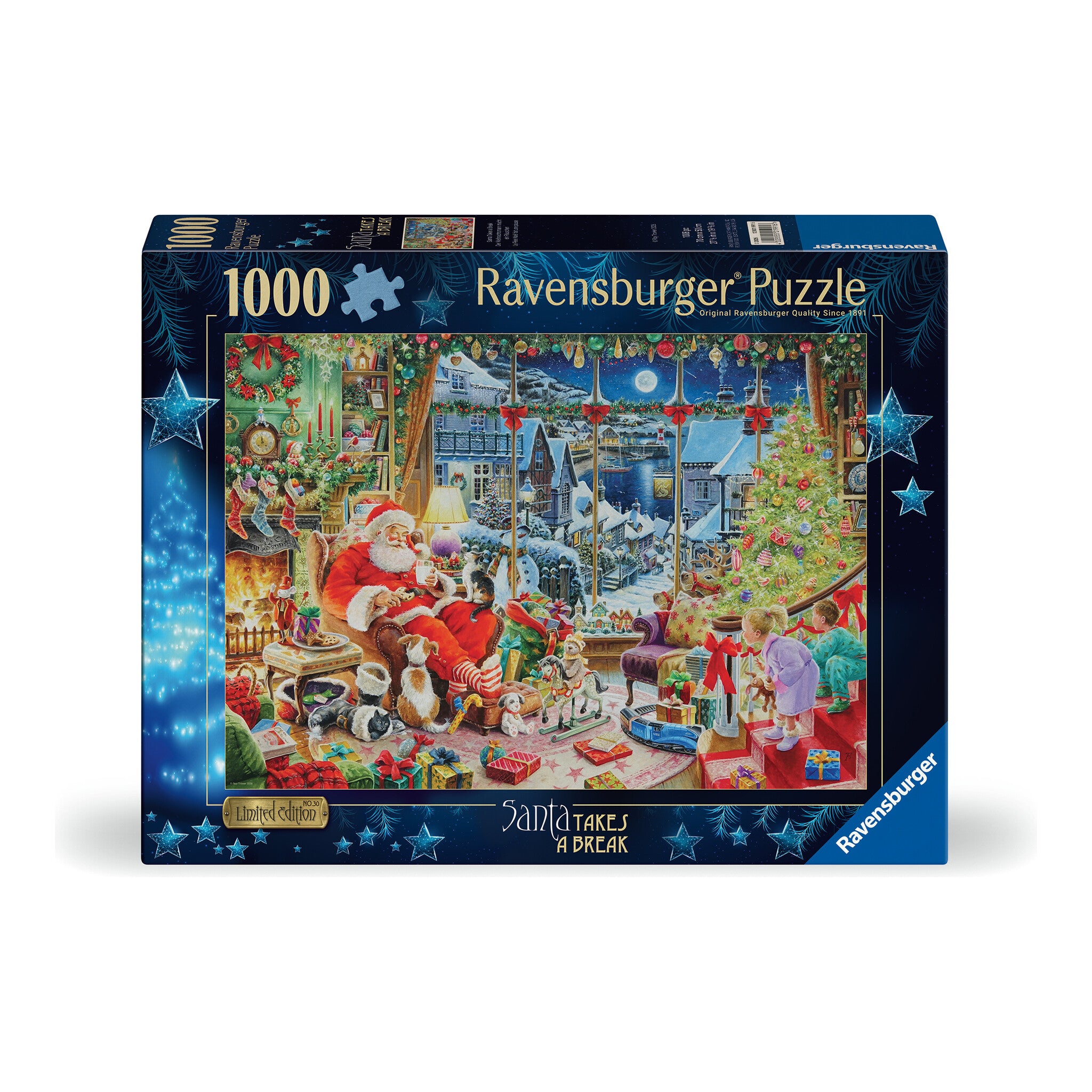 Ravensburger Christmas Limited Edition No.30 Santa Takes a Break 1000 Piece Jigsaw Puzzle