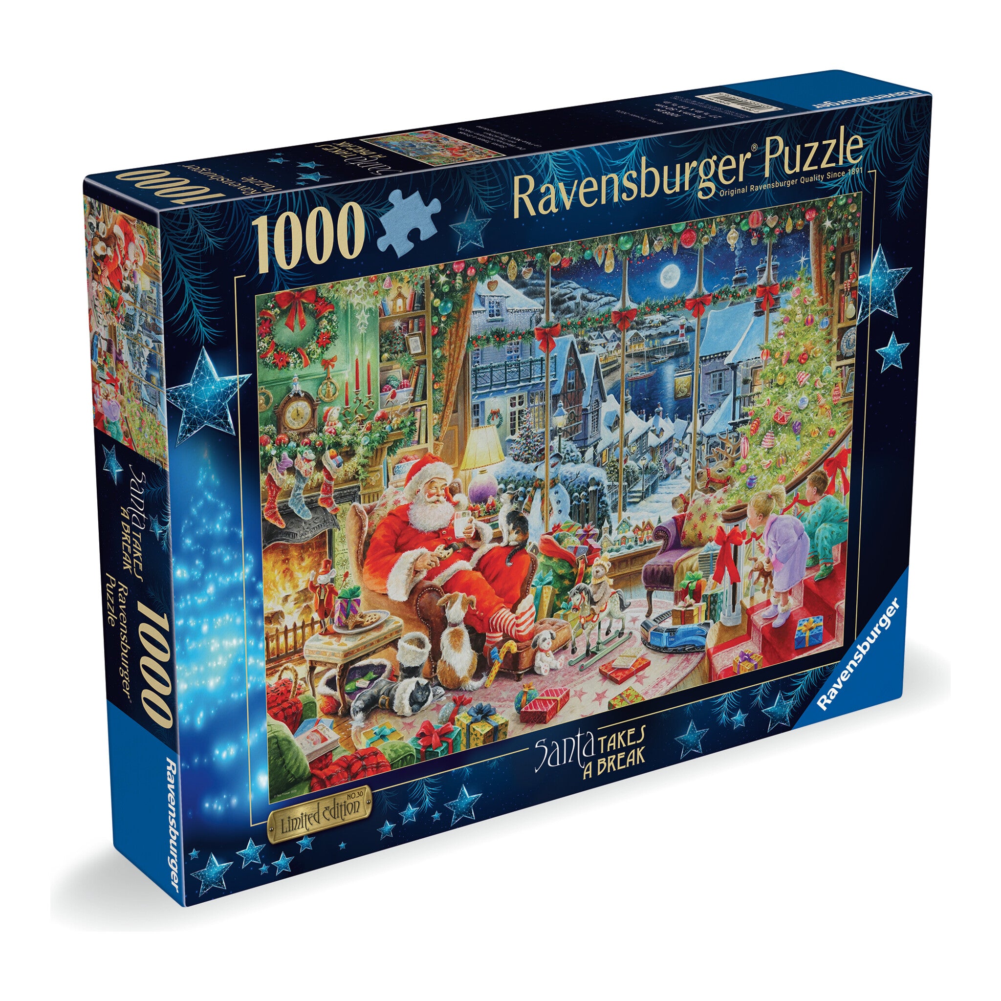 Ravensburger Christmas Limited Edition No.30 Santa Takes a Break 1000 Piece Jigsaw Puzzle