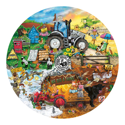 Ravensburger Diddly Squat Farm Circular 500-Piece Jigsaw Puzzle