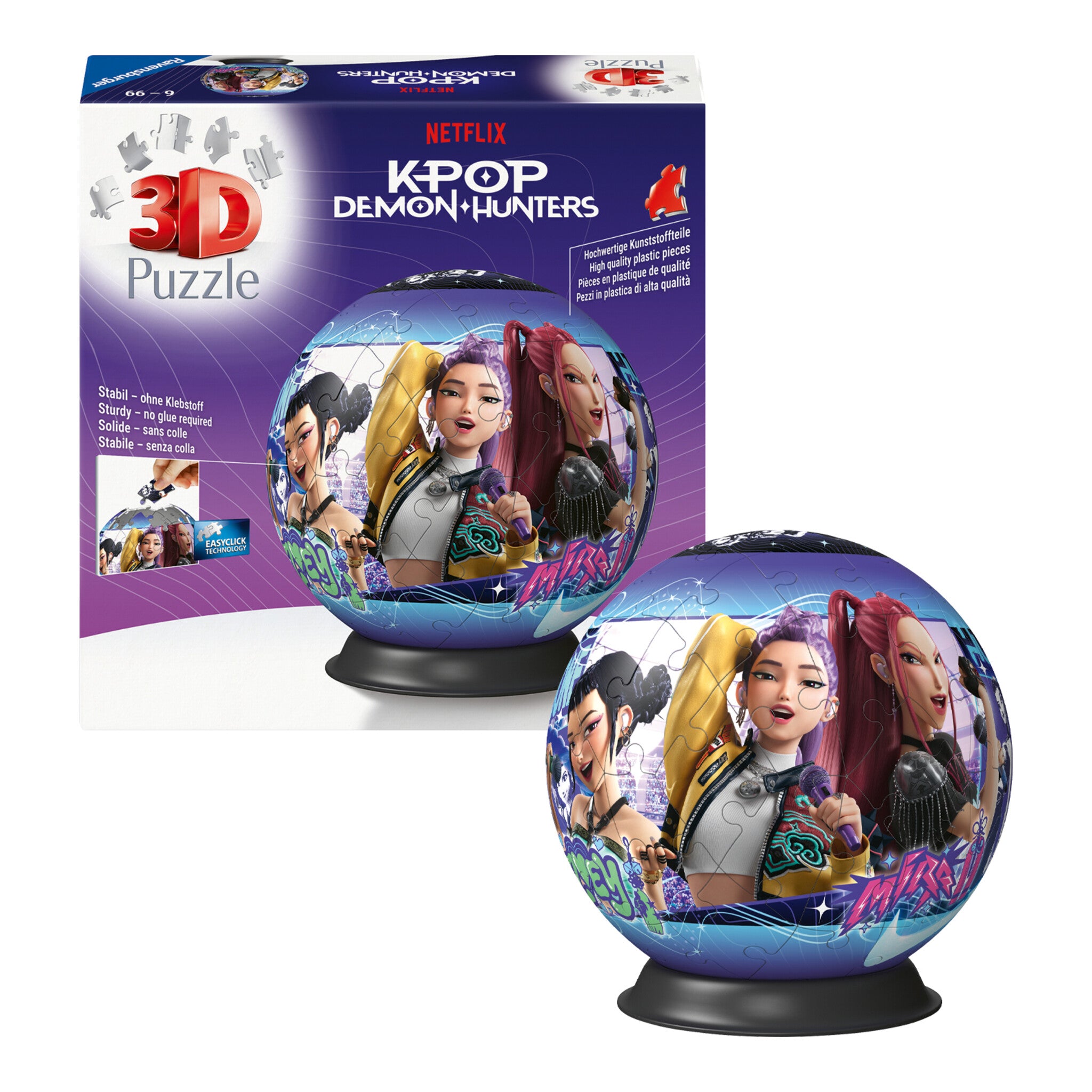 Ravensburger K-Pop Demon Hunters 72-Piece 3D Puzzle Ball