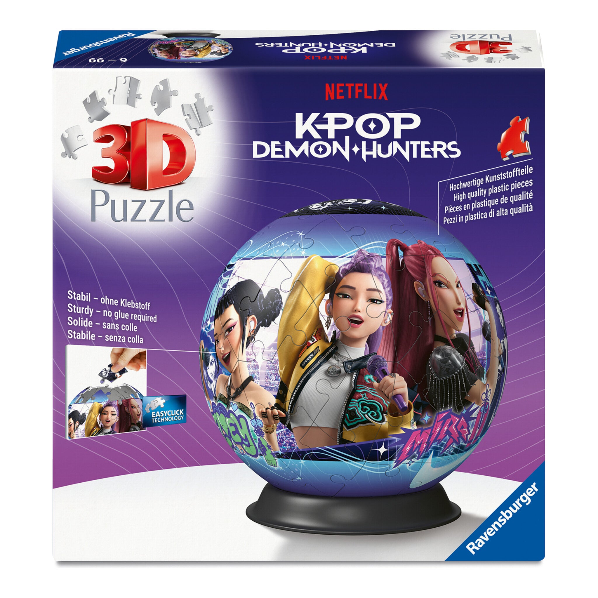 Ravensburger K-Pop Demon Hunters 72-Piece 3D Puzzle Ball