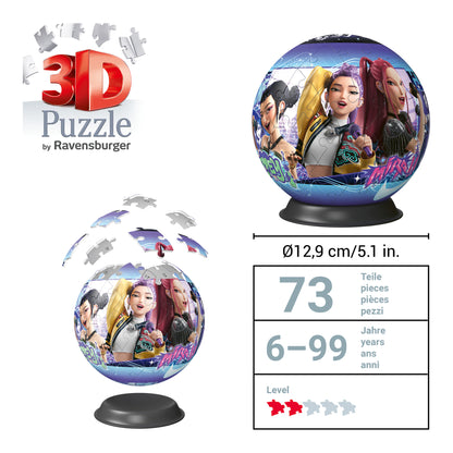 Ravensburger K-Pop Demon Hunters 72-Piece 3D Puzzle Ball