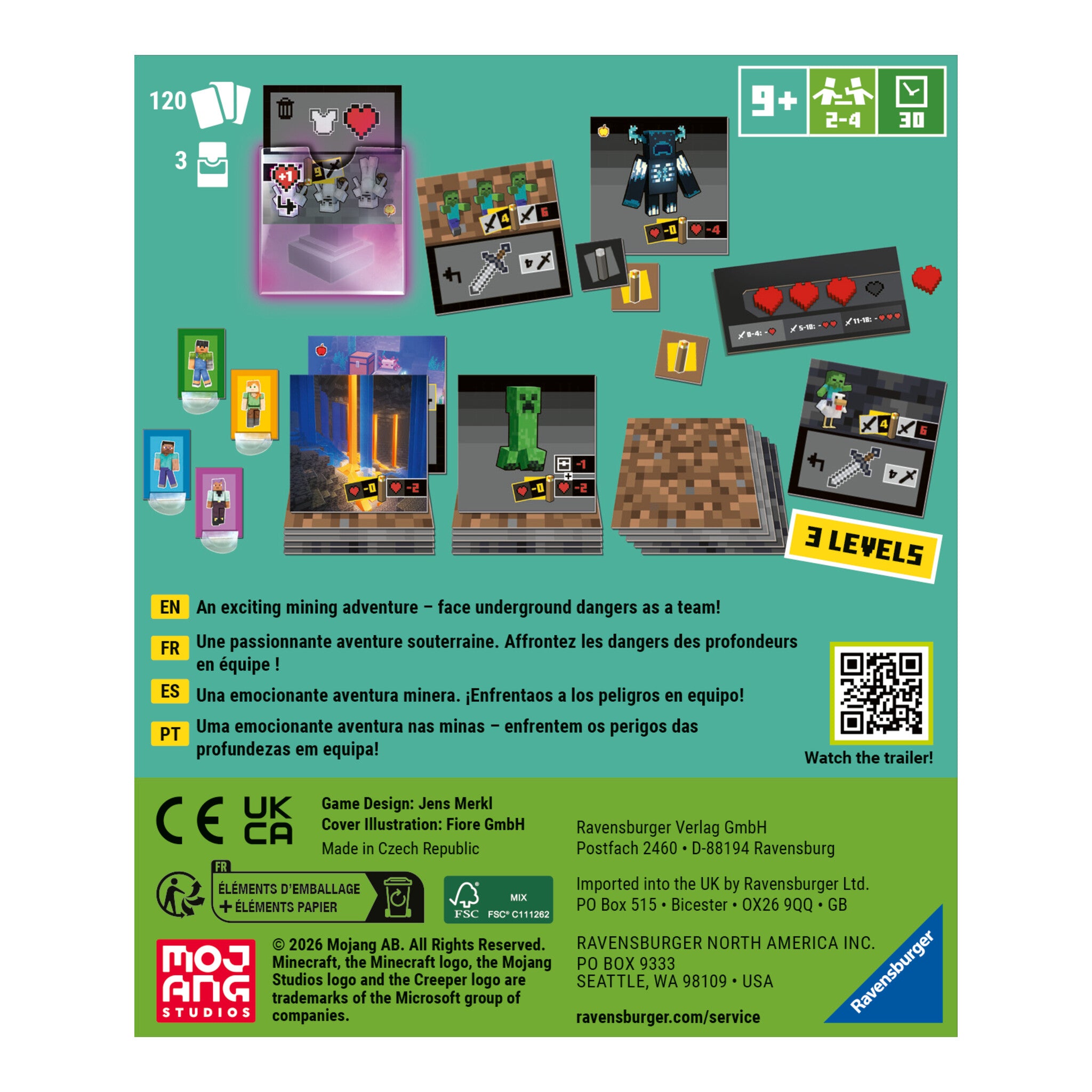 Ravensburger Minecraft Digging Down Card Game