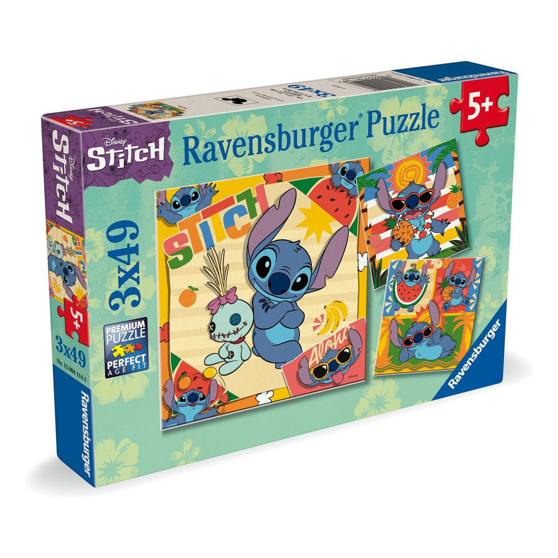 Ravensburger Disney Stitch 3x49 Piece Jigsaw Puzzle