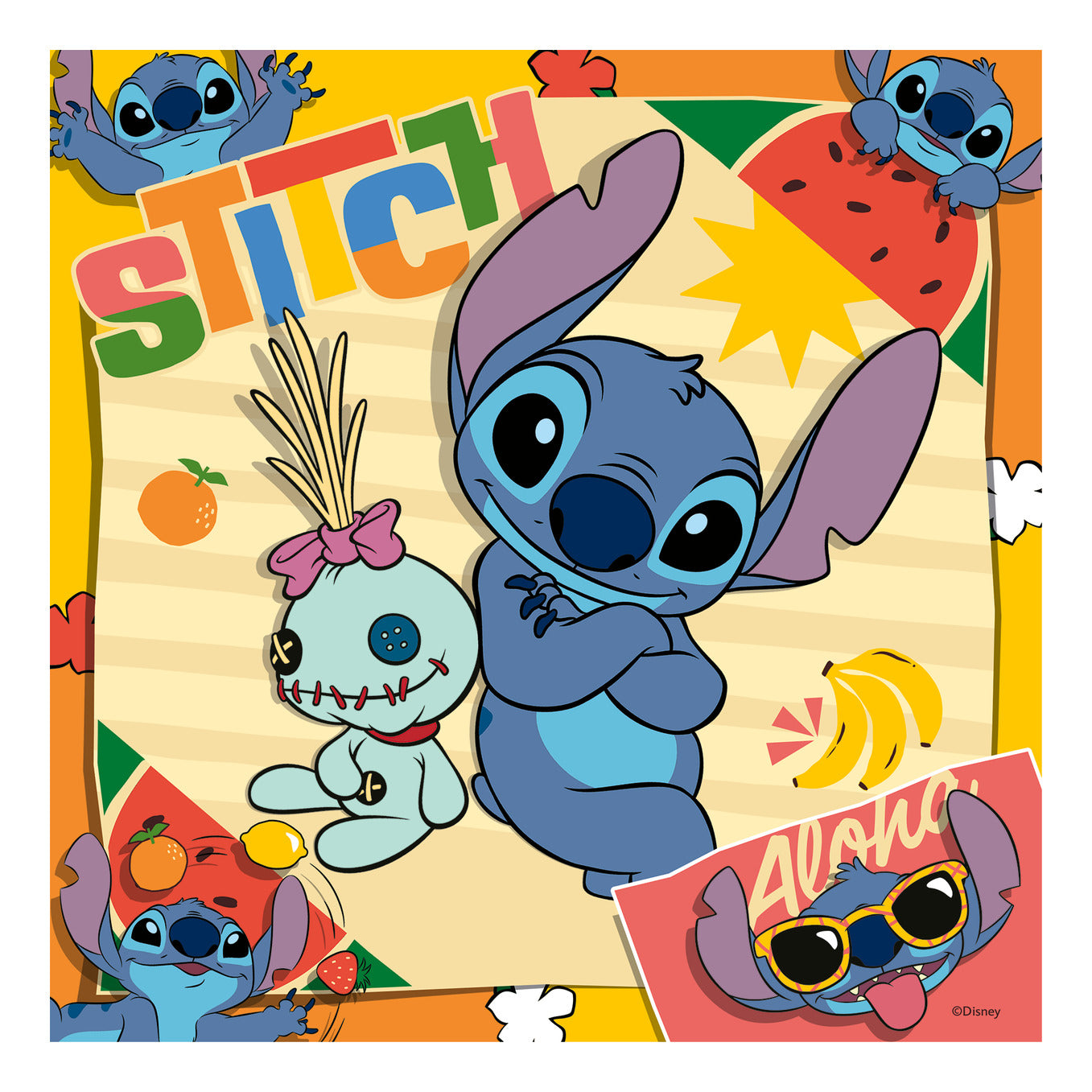 Ravensburger Disney Stitch 3x49 Piece Jigsaw Puzzle