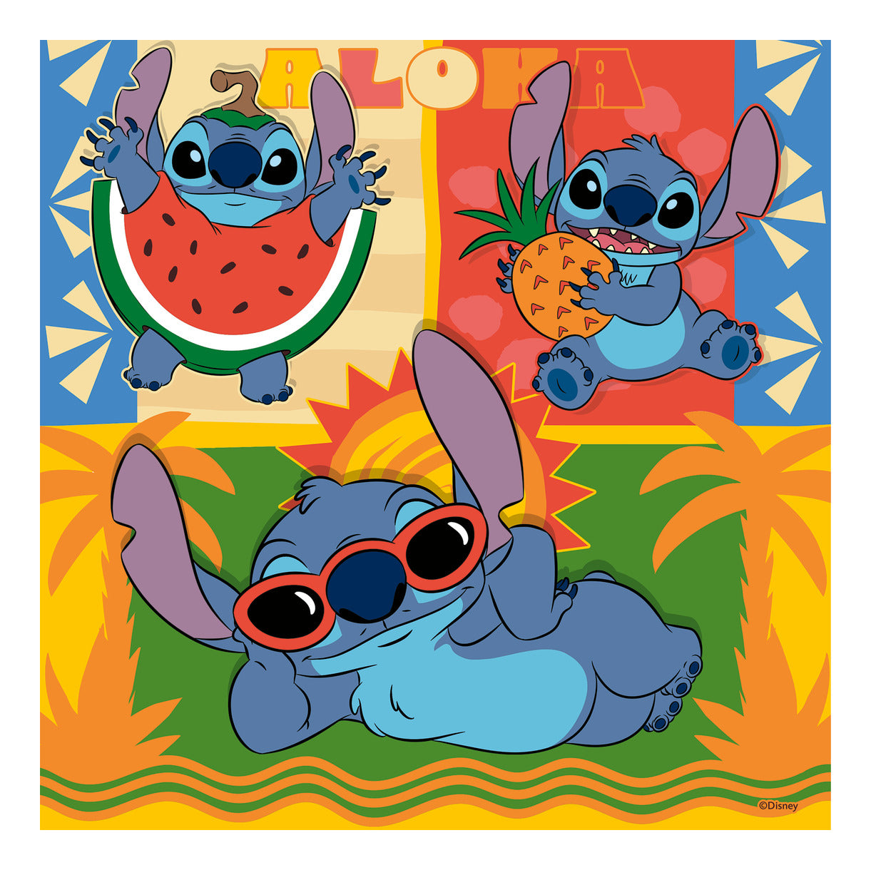Ravensburger Disney Stitch 3x49 Piece Jigsaw Puzzle