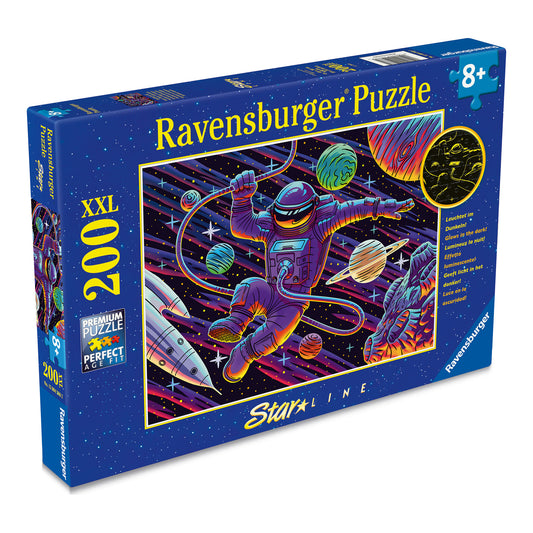 Ravensburger Outer Space Adventure 200 Piece XXL Glow-in-the-Dark Jigsaw Puzzle