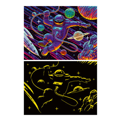 Ravensburger Outer Space Adventure 200 Piece XXL Glow-in-the-Dark Jigsaw Puzzle