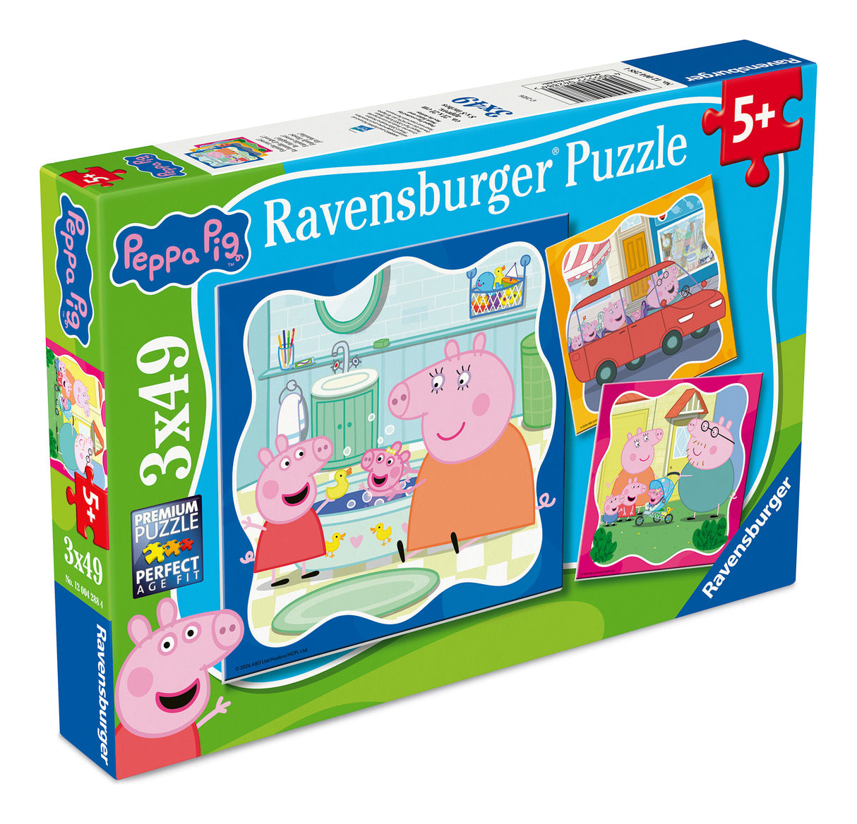 Ravensburger Peppa Pig Family Firsts 3 x 49 Piece Jigsaw Puzzles