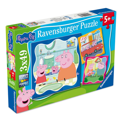 Ravensburger Peppa Pig Family Firsts 3 x 49 Piece Jigsaw Puzzles