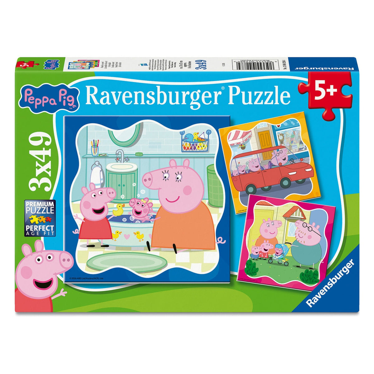 Ravensburger Peppa Pig Family Firsts 3 x 49 Piece Jigsaw Puzzles