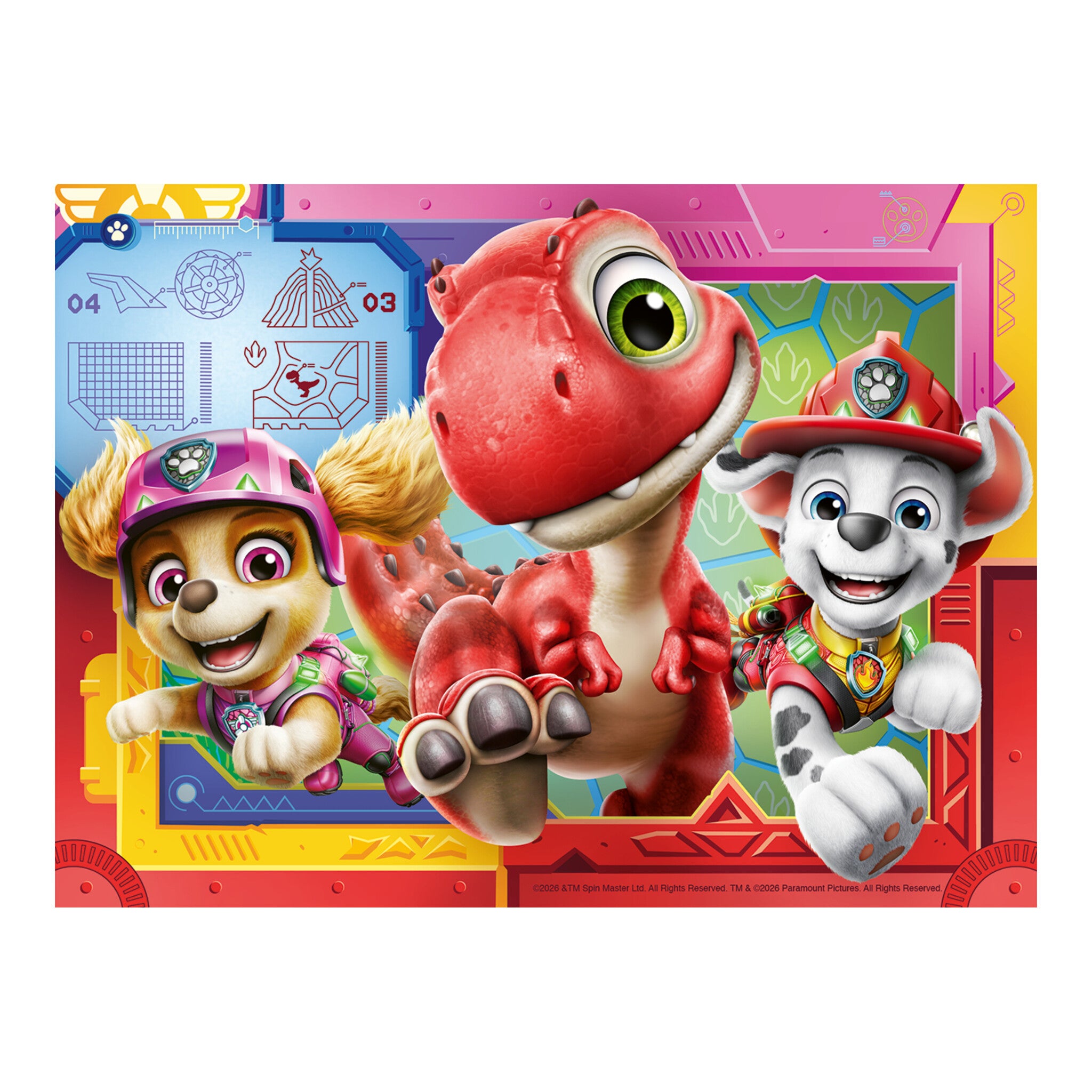 Ravensburger PAW Patrol: The Dino Movie 4-in-a-Box Jigsaw Puzzles