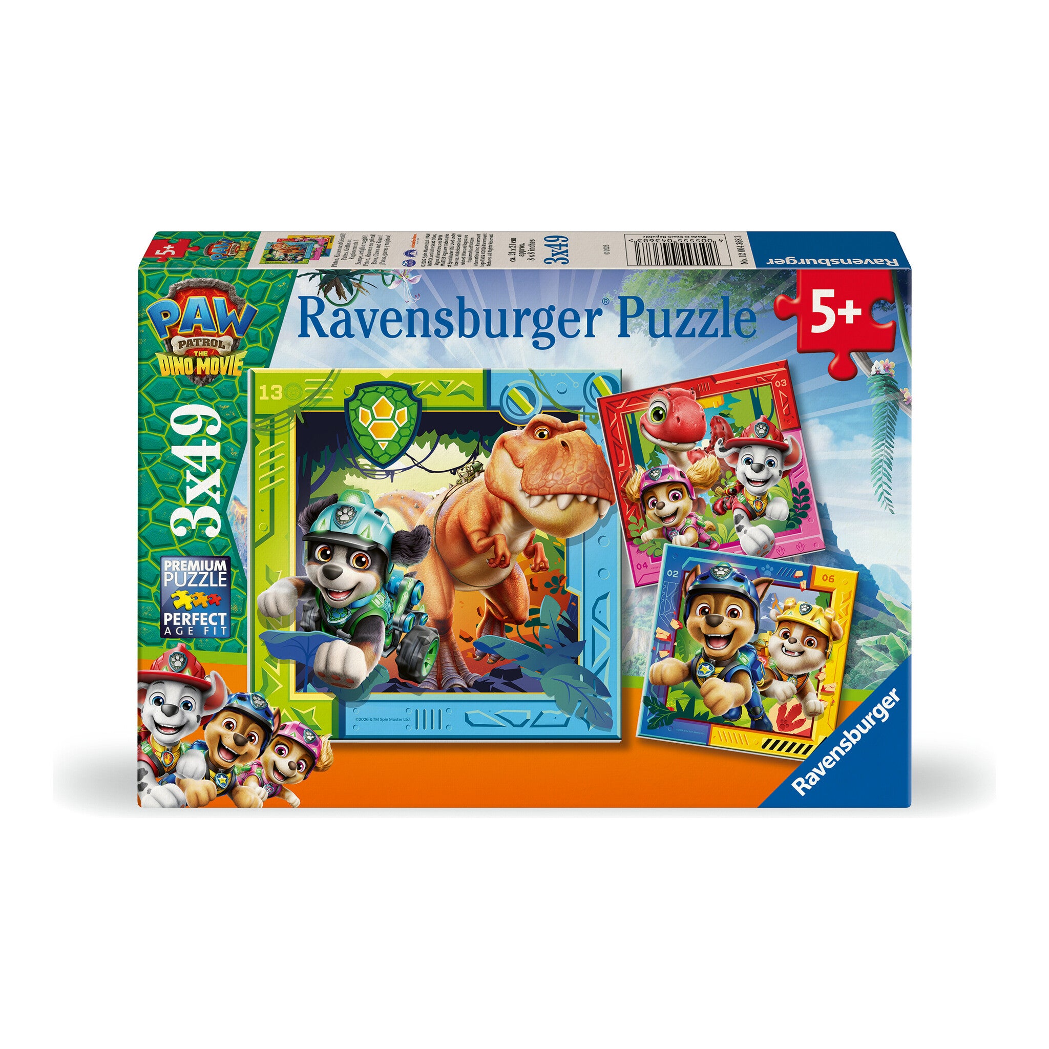 Ravensburger PAW Patrol Dino Movie 3 x 49-Piece Jigsaw Puzzles