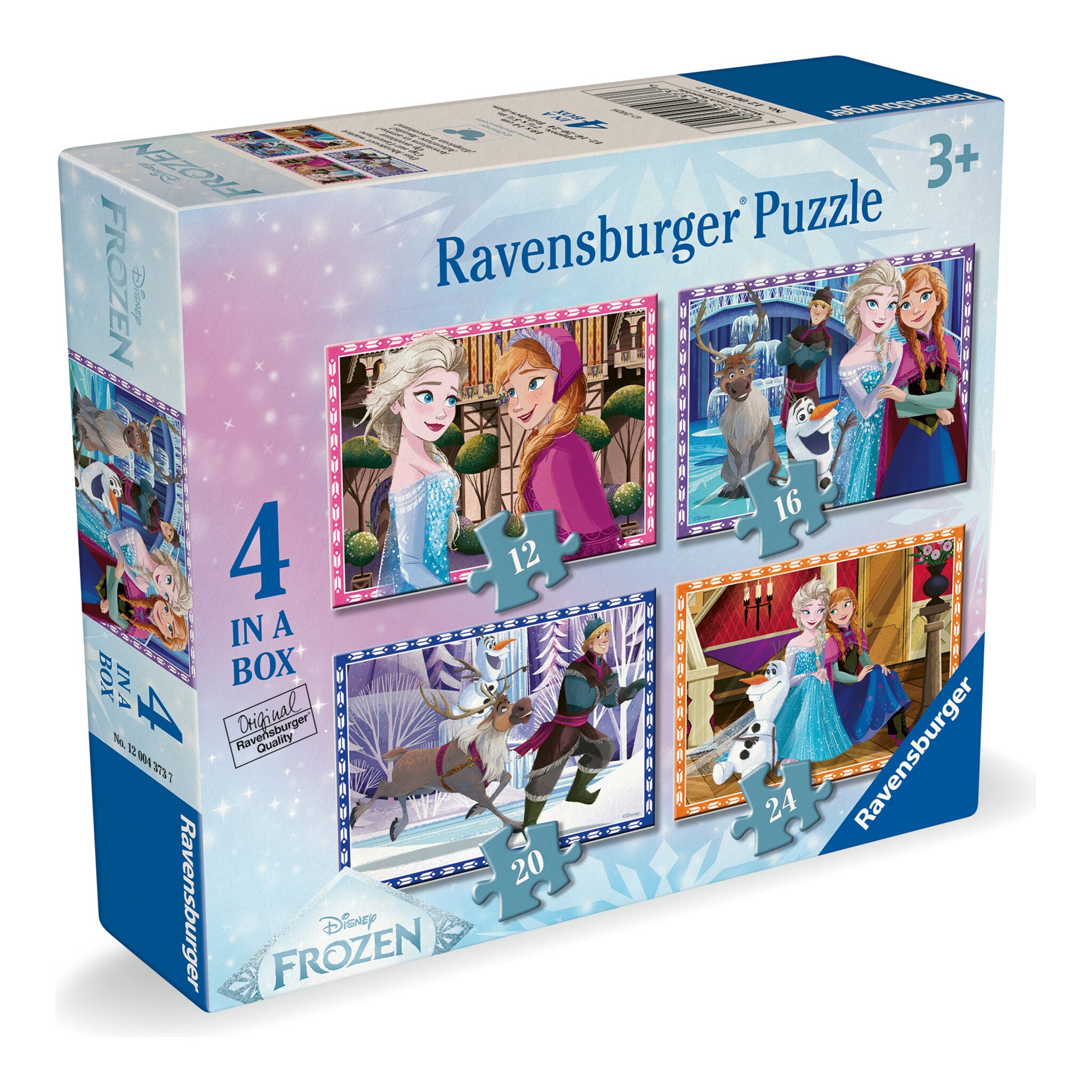 Ravensburger Disney Frozen 4 in a Box Jigsaw Puzzle Set – 72 Pieces