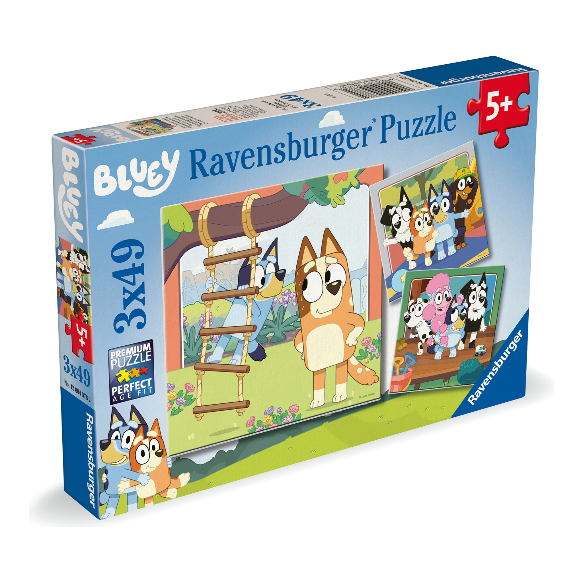 Ravensburger Bluey 3 x 49-Piece Jigsaw Puzzle Set