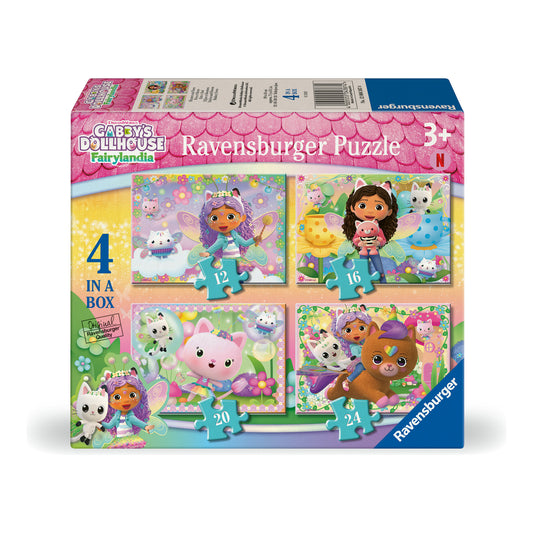 Ravensburger Gabby's Dollhouse Fairylandia 4 in a Box Jigsaw Puzzles