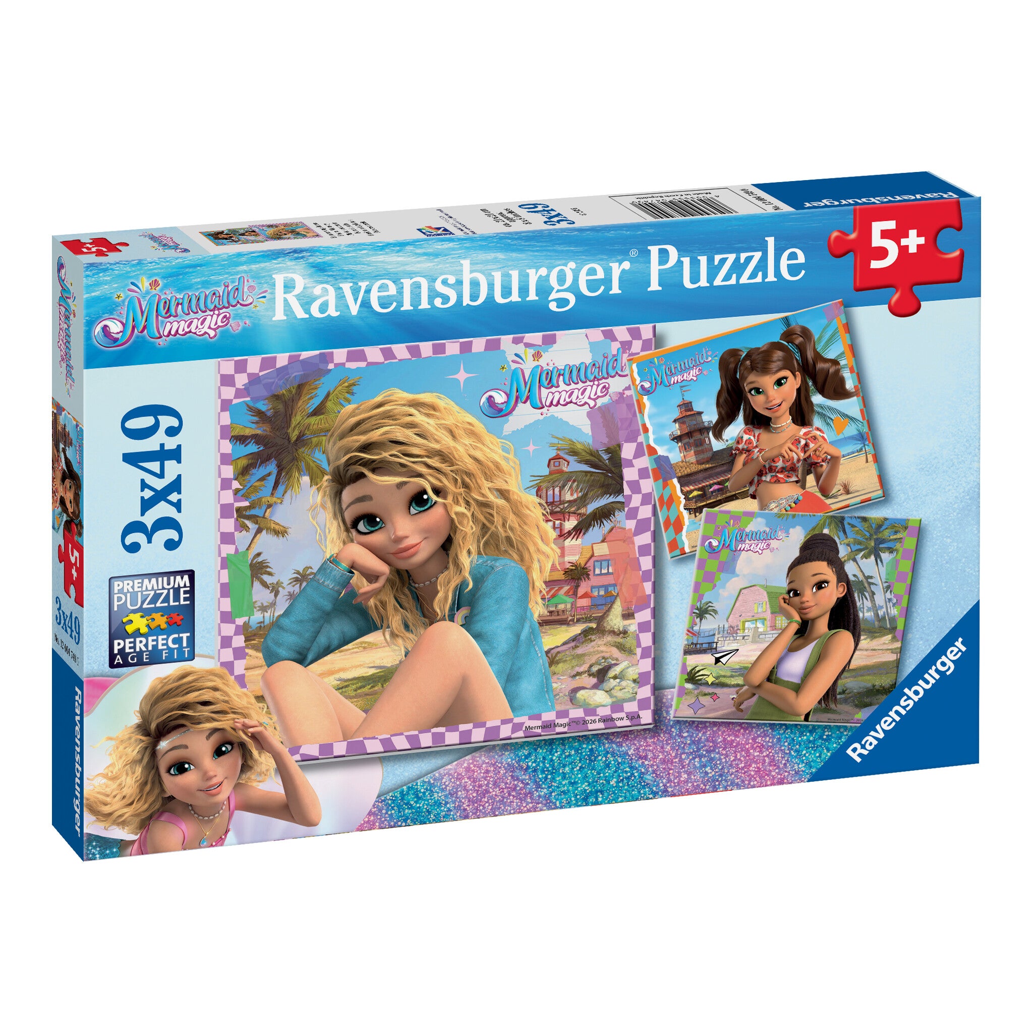 Ravensburger Mermaid Magic 3 x 49-Piece Jigsaw Puzzle Set