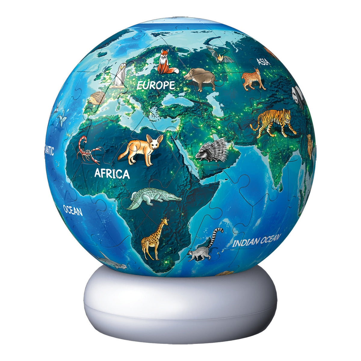 Ravensburger Earth at Night 3D Puzzle Night Light – 72 Pieces