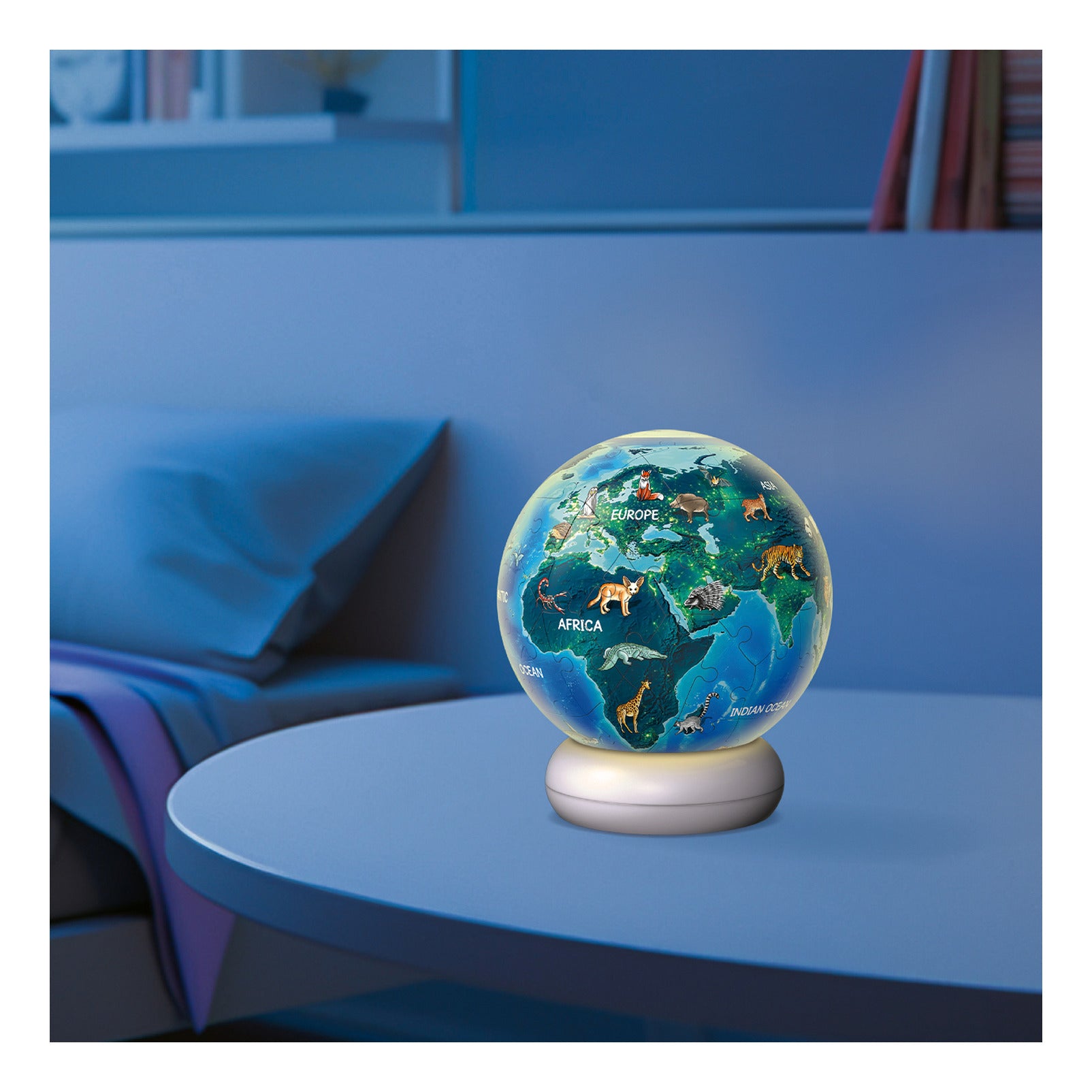 Ravensburger Earth at Night 3D Puzzle Night Light – 72 Pieces