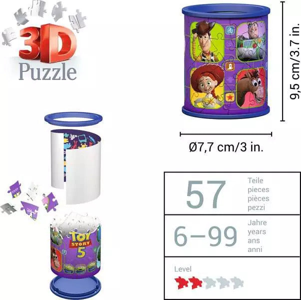 Ravensburger Toy Story 5 Pencil Holder 3D Puzzle, 54 Pieces