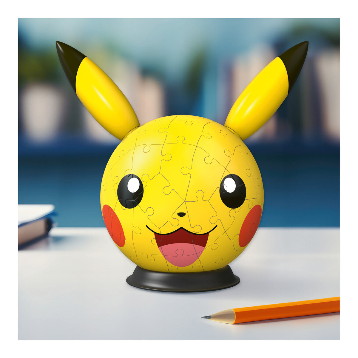 Ravensburger Pokémon Pikachu with Ears 3D Puzzle Ball, 72 Pieces