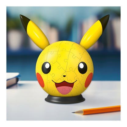 Ravensburger Pokémon Pikachu with Ears 3D Puzzle Ball, 72 Pieces