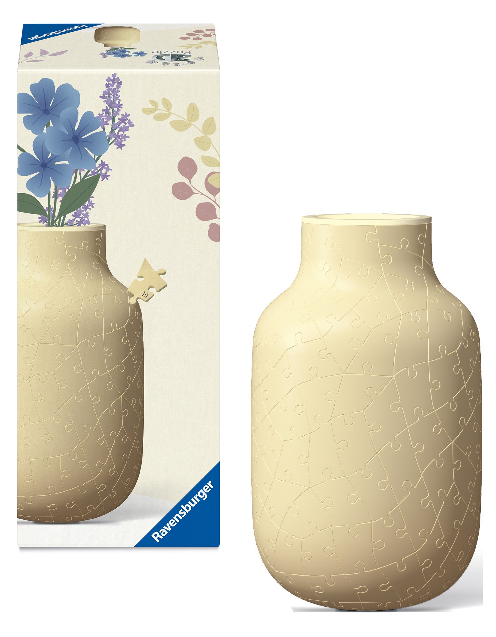 Ravensburger 3D Puzzle Vase Butter Yellow – 162 Pieces