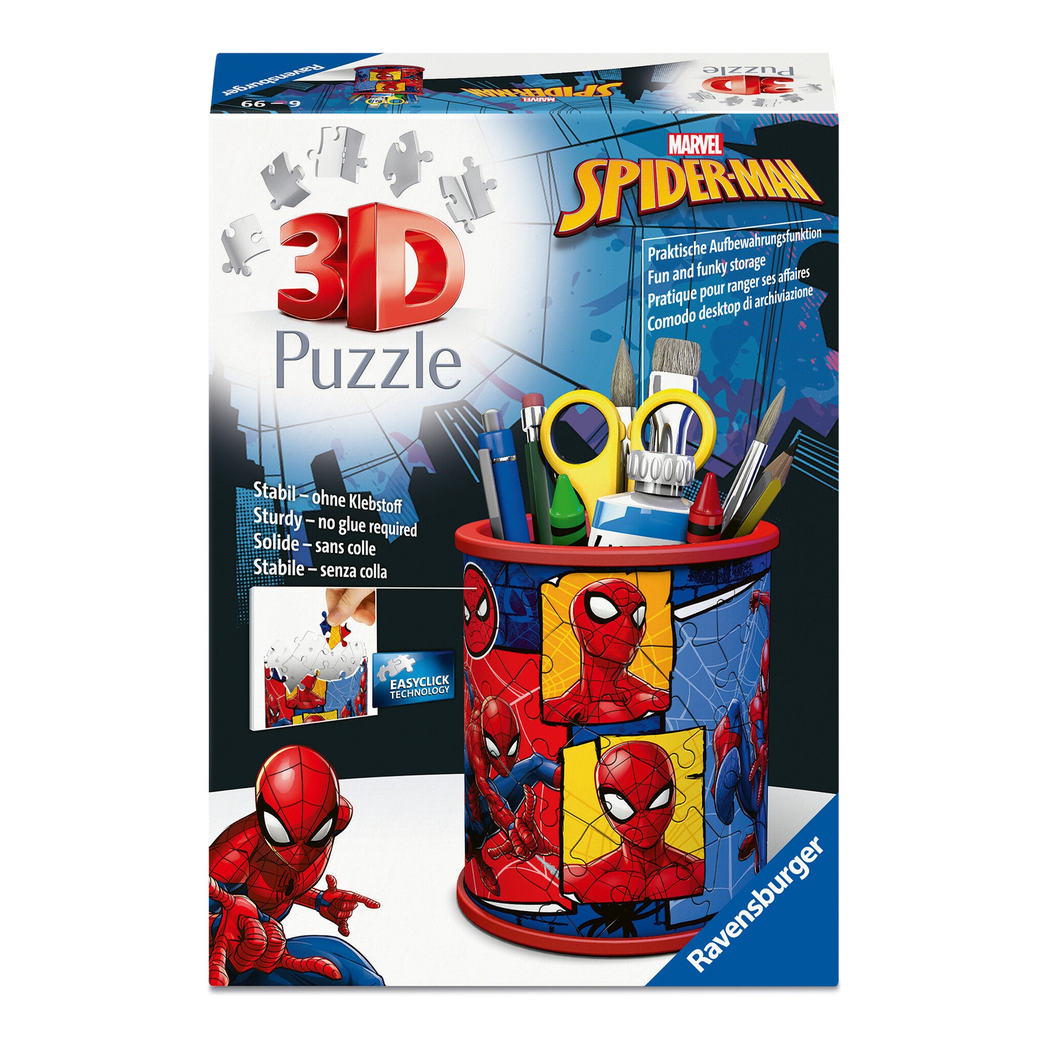 Ravensburger Marvel Spider-Man 3D Pencil Holder Puzzle 54 Pieces
