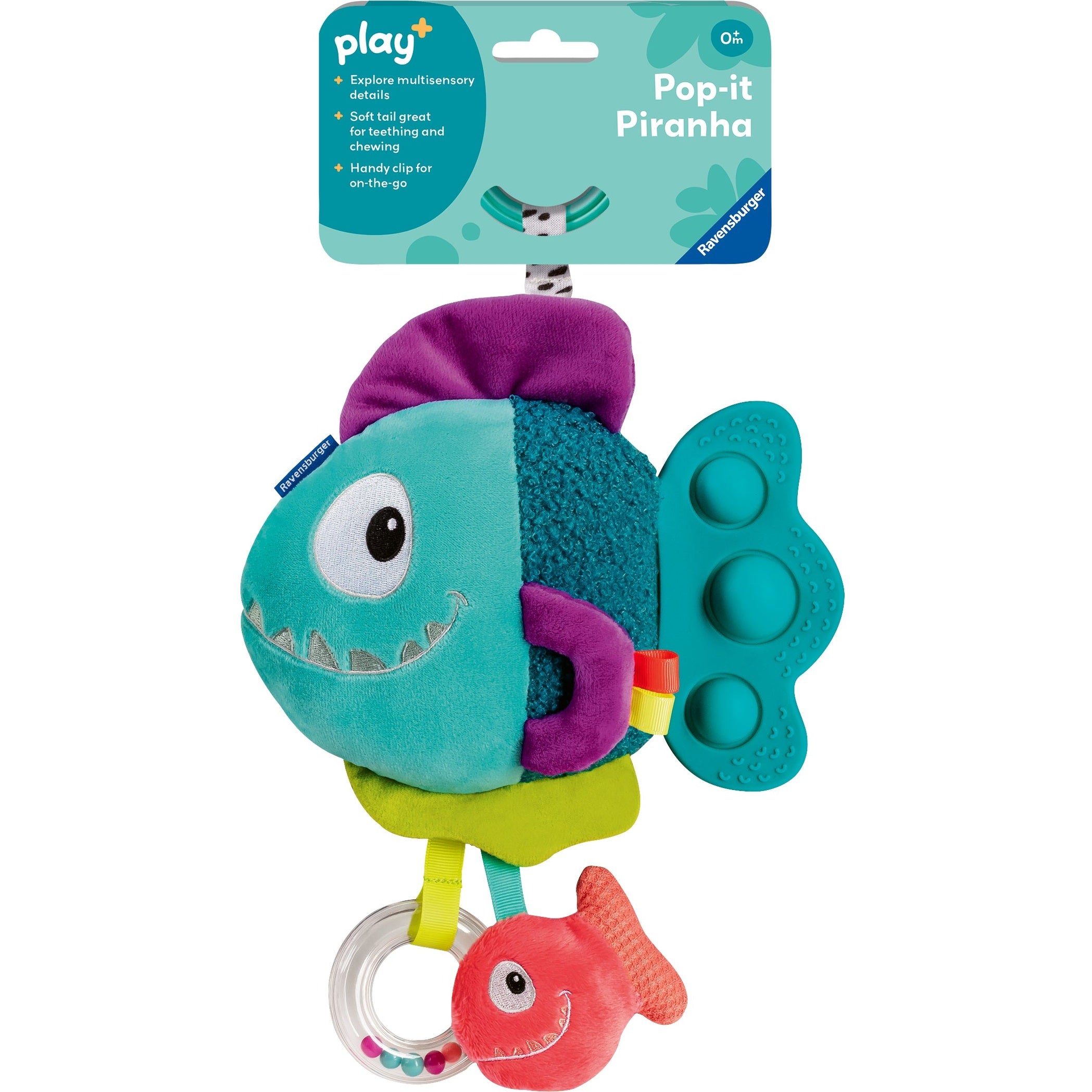 Play+ Pop-It Piranha (Blue)