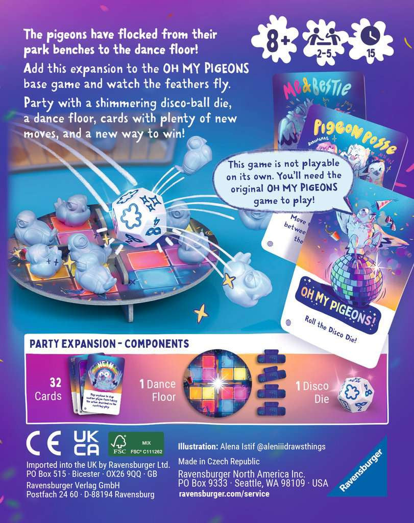 Ravensburger Oh My Pigeons! Party Game Expansion Pack