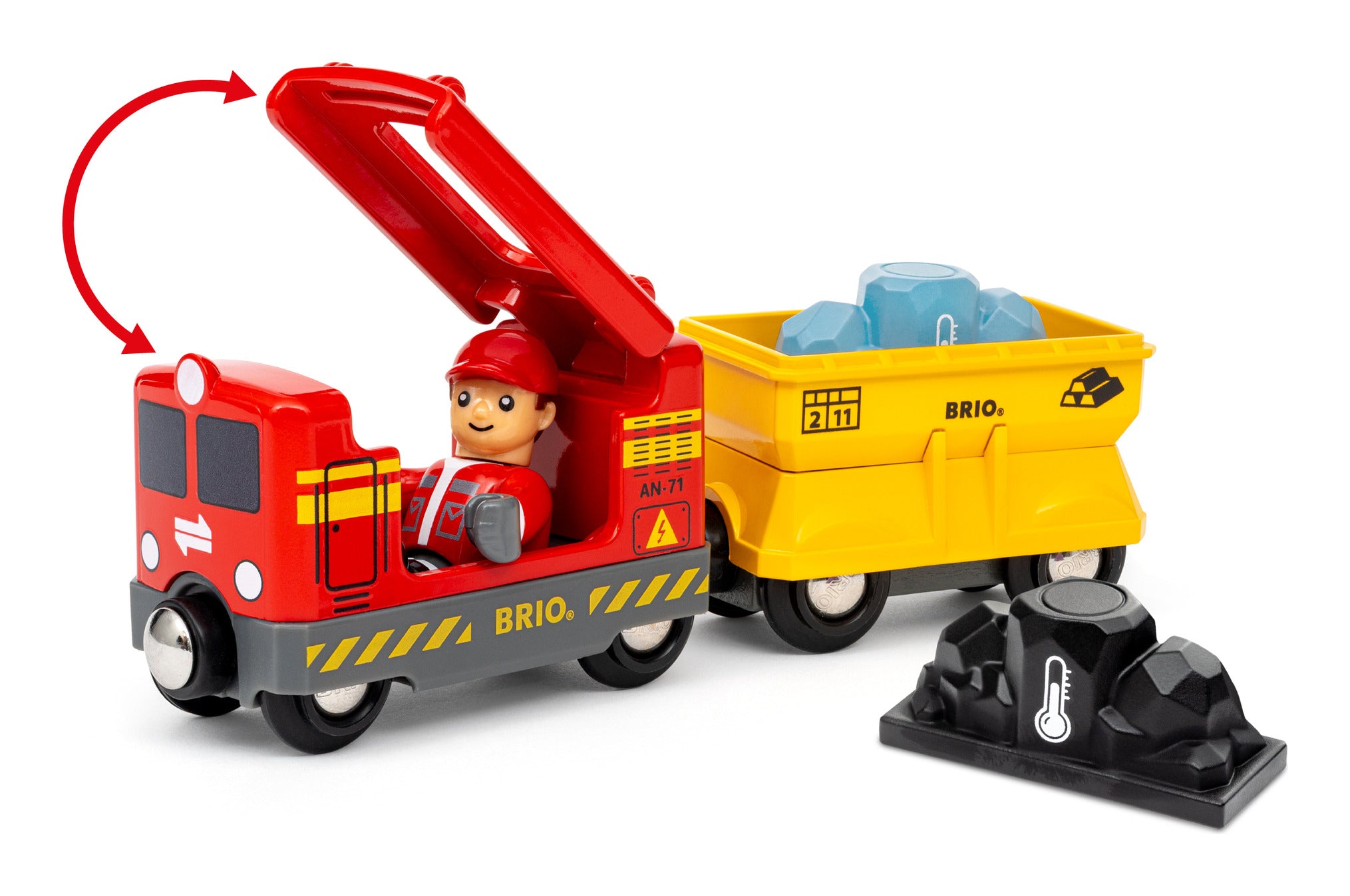 BRIO World Gemstone Cargo Train with Colour-Changing Gemstones