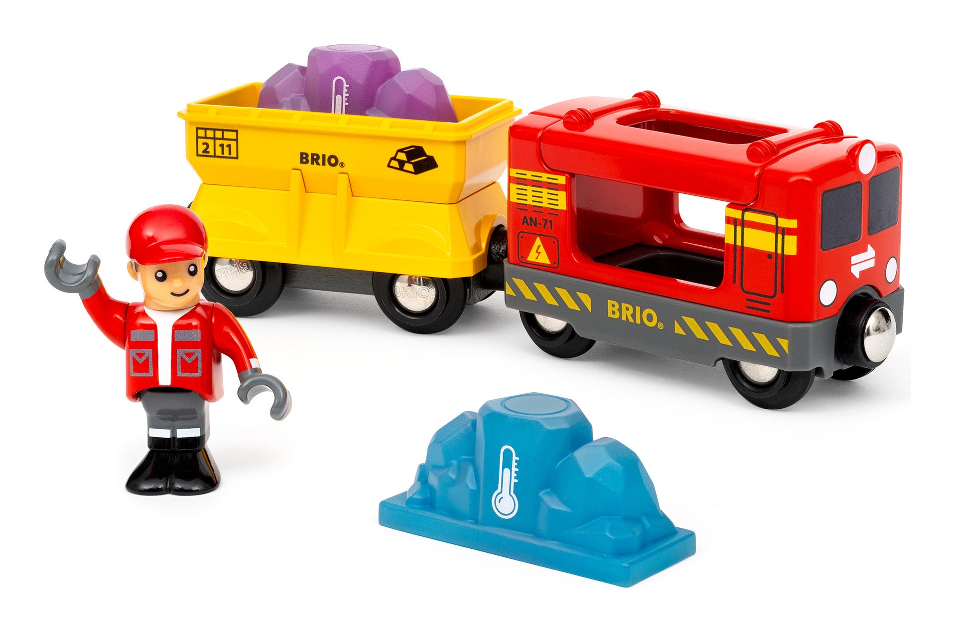 BRIO World Gemstone Cargo Train with Colour-Changing Gemstones