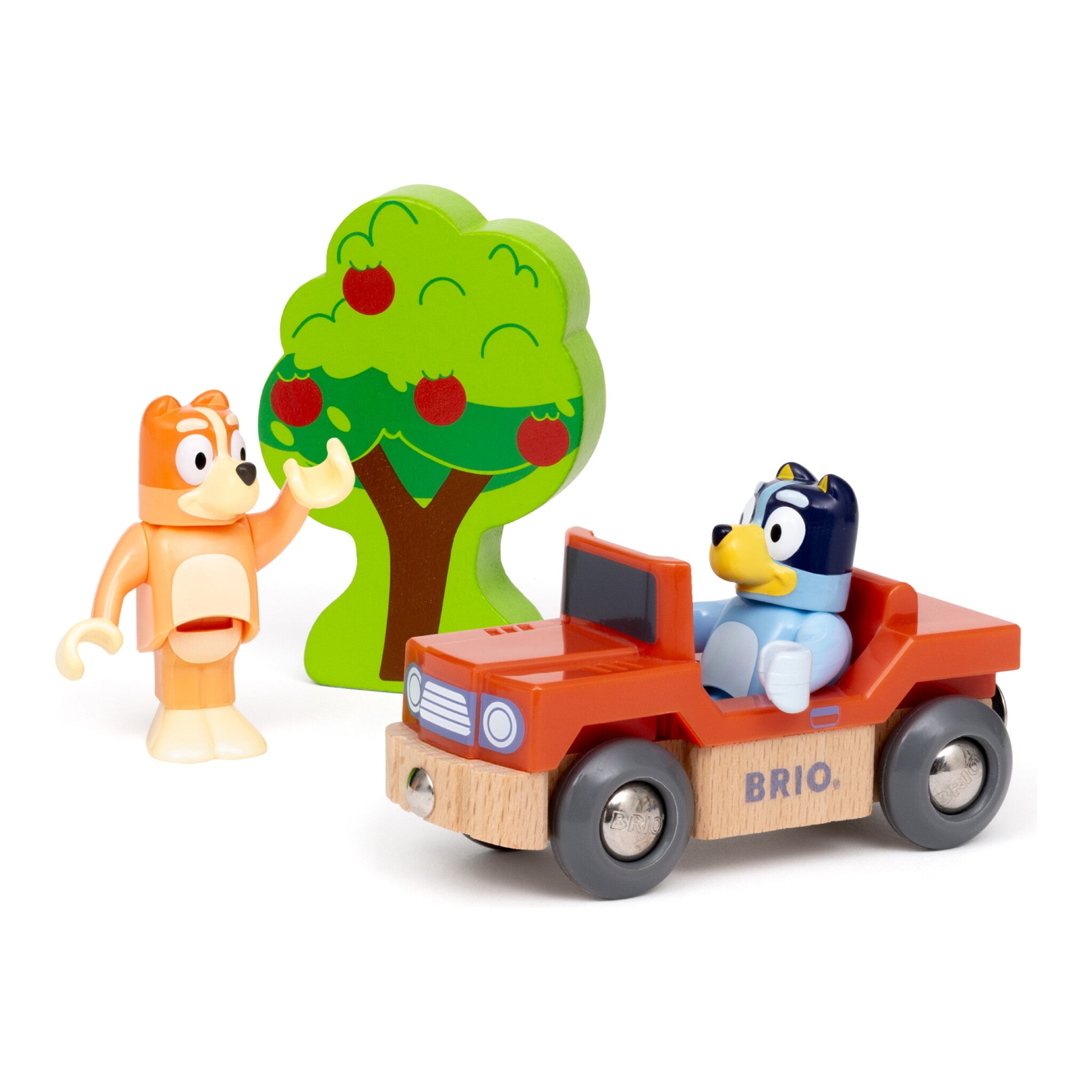 BRIO Bluey Train Set – 15-Piece Wooden Railway Set