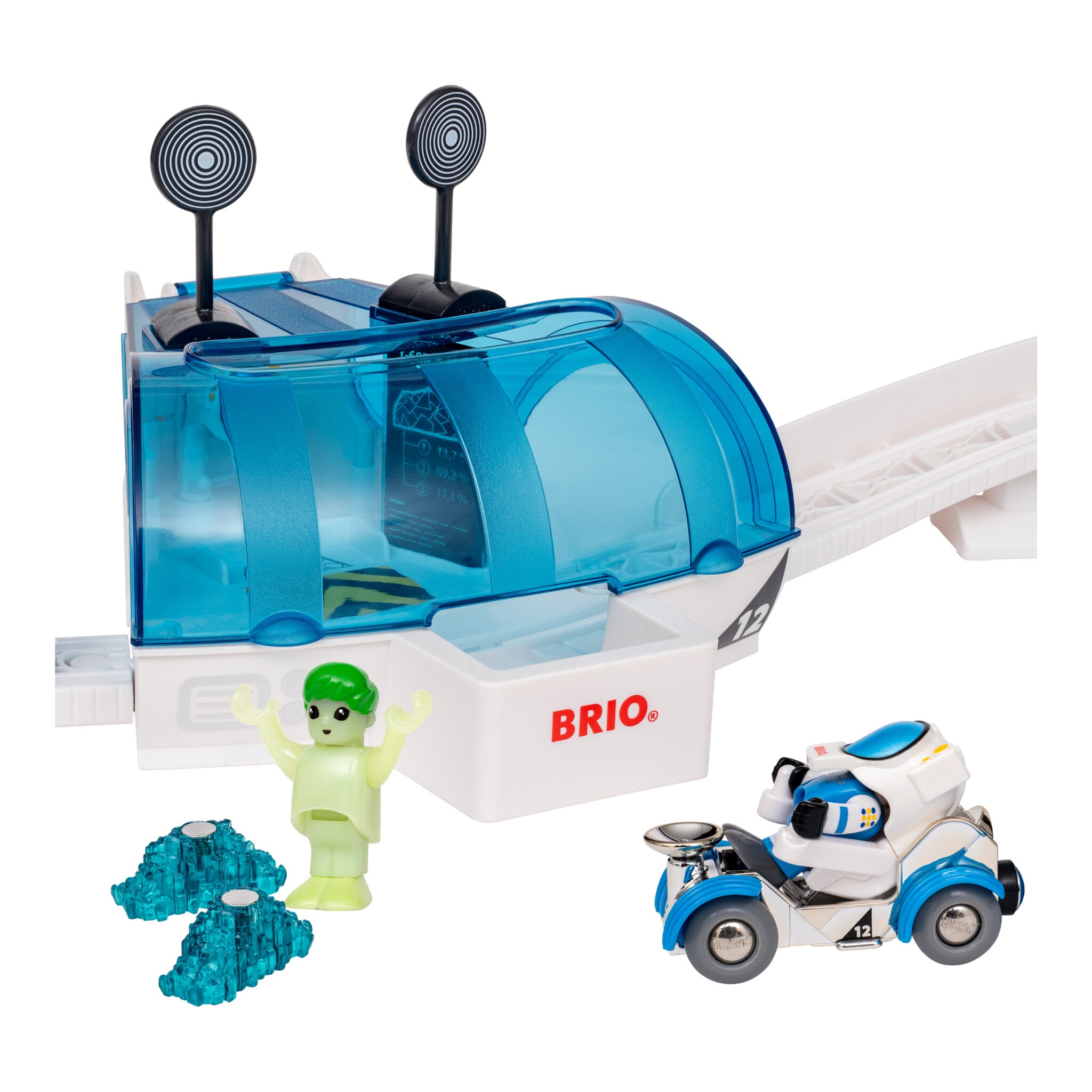 BRIO World Space Station Set – 40 Piece Wooden Railway Playset