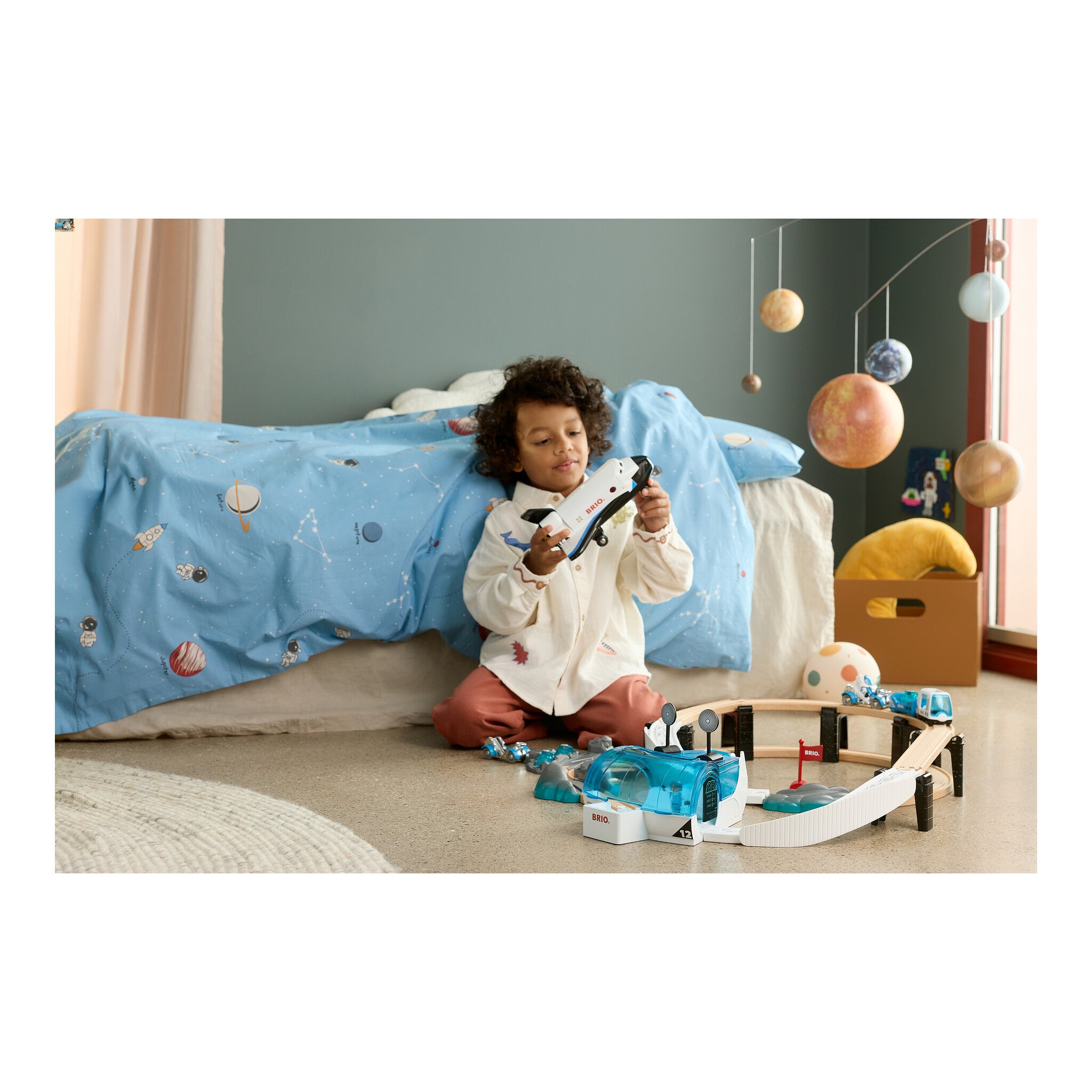 BRIO World Space Station Set – 40 Piece Wooden Railway Playset