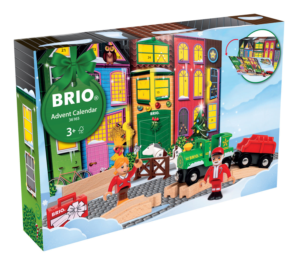 BRIO World 2026 Advent Calendar Wooden Train Set