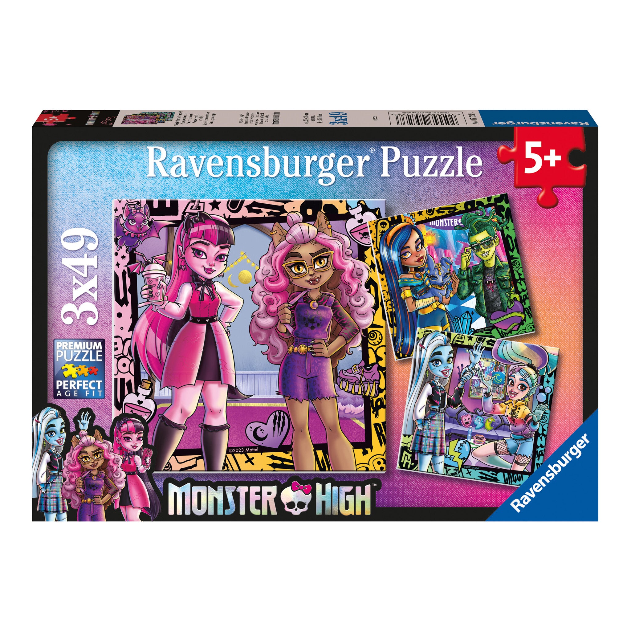 Ravensburger Monster High 3 x 49 Piece Jigsaw Puzzle Set
