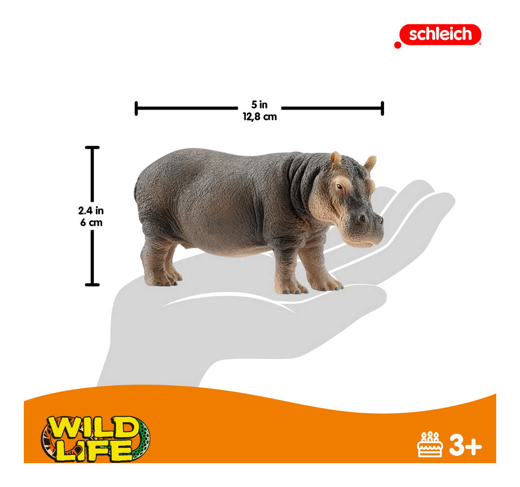 Schleich Wild Life Hippopotamus Animal Figurine