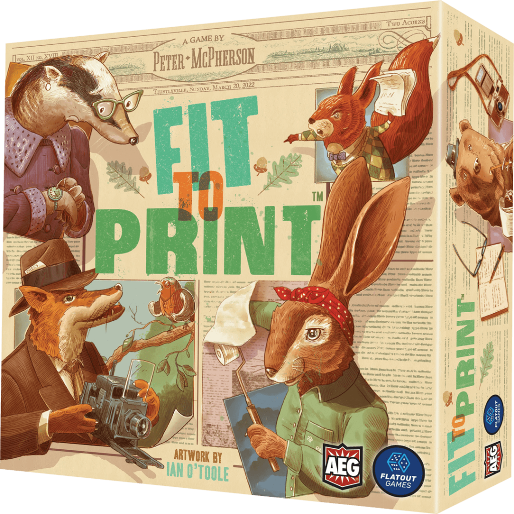 Fit to Print Board Game