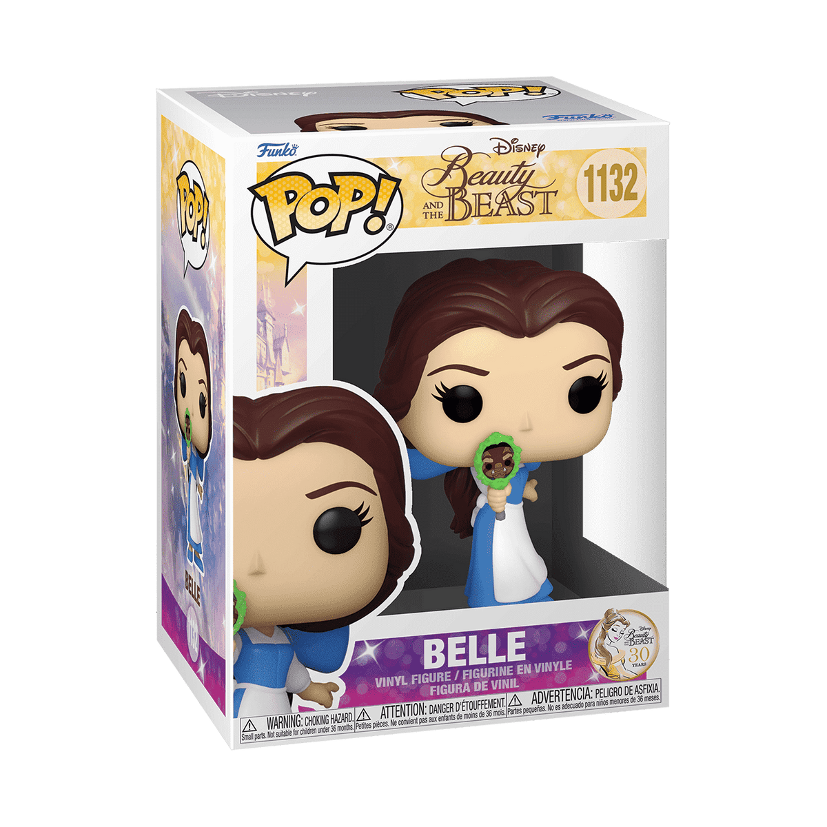 Funko Pop! Disney Beauty and the Beast Belle Holding Mirror Vinyl Figure #1132