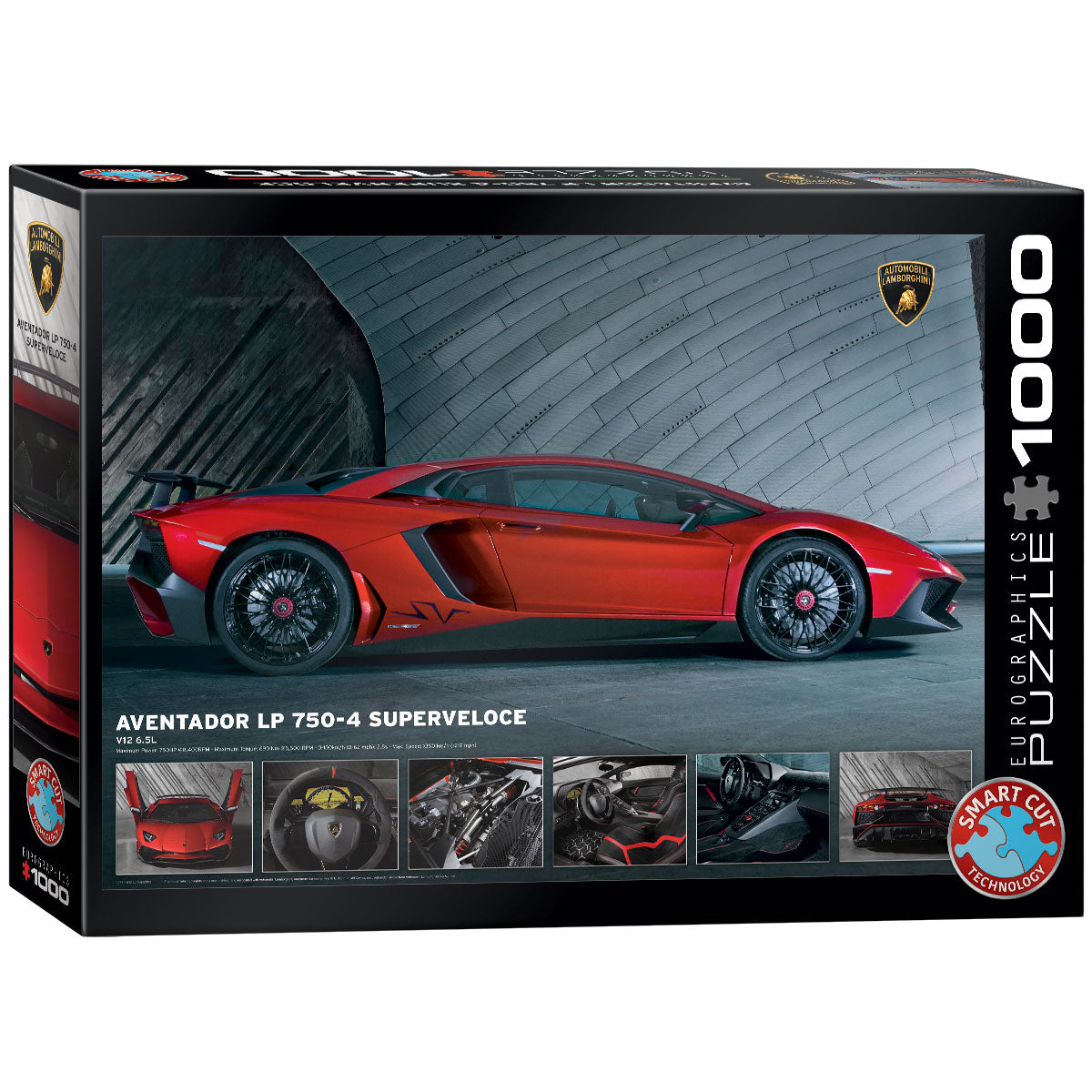 Eurographics Lamborghini Aventador LP7504 Superveloce 1000 Piece Smart Cut Jigsaw Puzzle